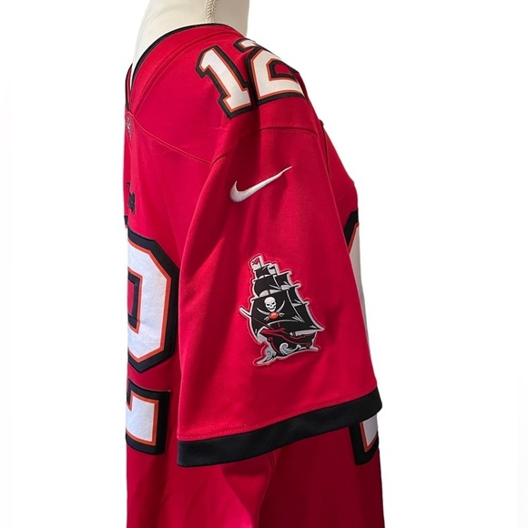 NFL Tampa Bay Buccaneers Tom Brady Nike Dri-Fit Red Vapor Jersey Men’s XL - Picture 5 of 12